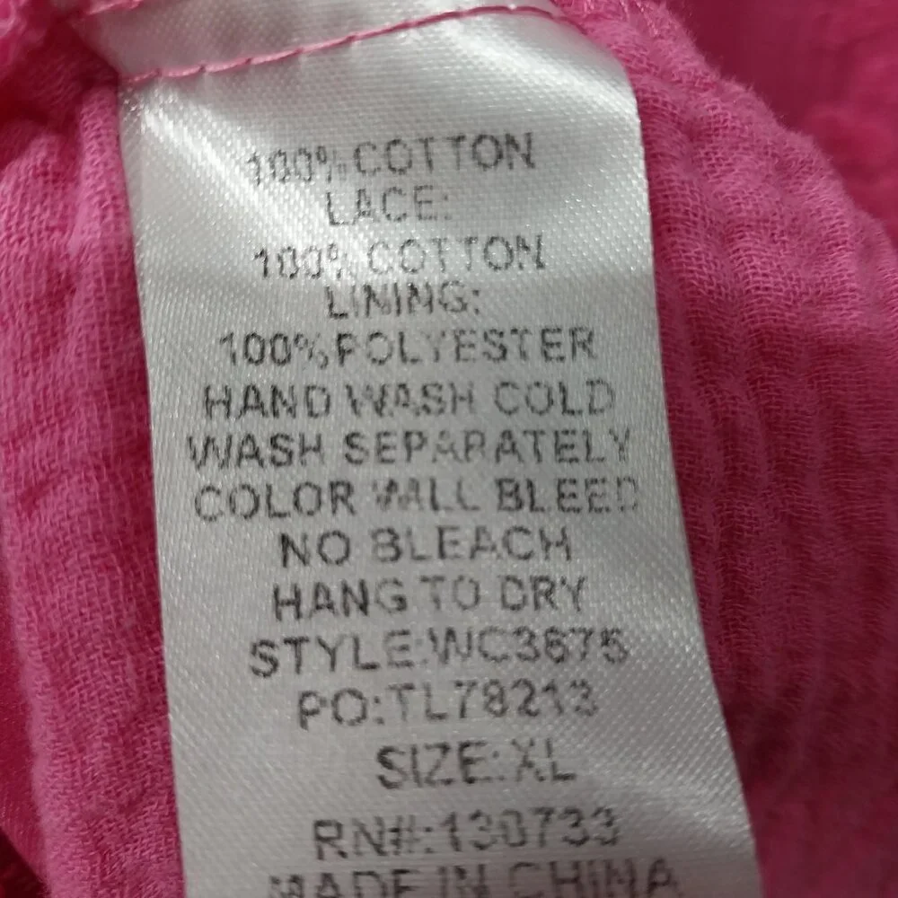 3508 Size XL Umgee Bubble Gum Pink Dress. NWT. - Picture 8 of 8